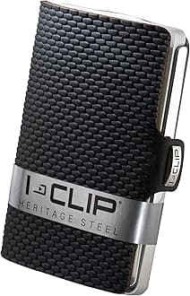 Stainless Steel with interchangeable Moneyclip - Slim Wallet - Leather Wallet - Premium Wallet - Stainless Steel Cardholder