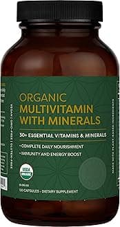 USDA Organic Multivitamin for Women & Men - Vitamins Include A, C, D, & More for Your Overall Health & Wellness Needs - Complete Daily Multi Vitamin Nourishment (120 Capsules)