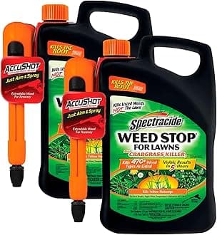 SpectracideWeed Stop for Lawns Plus Crabgrass Killer, AccuShot Sprayer, 1.33 Gallon (Pack of 2)