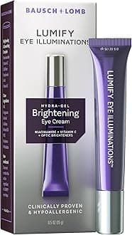LUMIFY Eye Illuminations Hydra-Gel Brightening Eye Cream, Vitamin C, Caffeine, Niacinamide & Hyaluronic Acid to Brighten, Smooth & Reduce the Look of Fine Lines & Wrinkles, 0.5 Oz (15 g)