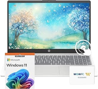 HP 2025 Pavilion 15.6" FHD Touchscreen Laptop Computer, 10-Core Intel Core 5 120U, 64GB RAM, 2TB SSD, Fast Wi-Fi 6, Long Battery Life, w/WOWPC Recovery USB, Windows 11 with Microsoft Office