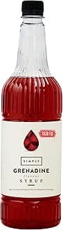 Simply Sugar Free Grenadine Syrup, Low Calorie, Vegan & Nut Free Flavoured Syrup for Coffee, Cocktails & Baking (1 Litre)