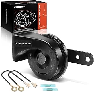- Snail Horn High Universal Electric Horn - 12V 110dB - Compatible with most Passenger Cars, Commercial/Off-Road Vehicles, Gas Cars, Electric Cars, Motorcycles & Trucks, 80 mm