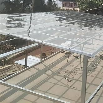 Polycarbonate Greenhouse Sheets,Plastic Roof Panel,Clear Acrylic Plastic Sheet,for Outdoor Canopy Carport Cold Frame Replacement Shed Panel,Weather-Resistant and Transparent (1.22x3m)