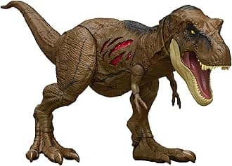 Jurassic World HGC19 Articulated Tyrannosaurus Rex Destruction Figure, Movable Jaws, Scratches on Both Sides, Physical and Digital Game, Children's Toy, Ages 4 and Above