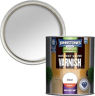Johnstone's Woodcare Outdoor Yacht Varnish - Clear 750ml
