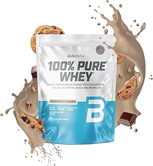 100% Pure Whey | Protein Powder with BCAA and Glutamine | Gluten-Free, Palm Oil Free | 21g Protein per Serving, 1 kg, Cookies & Cream
