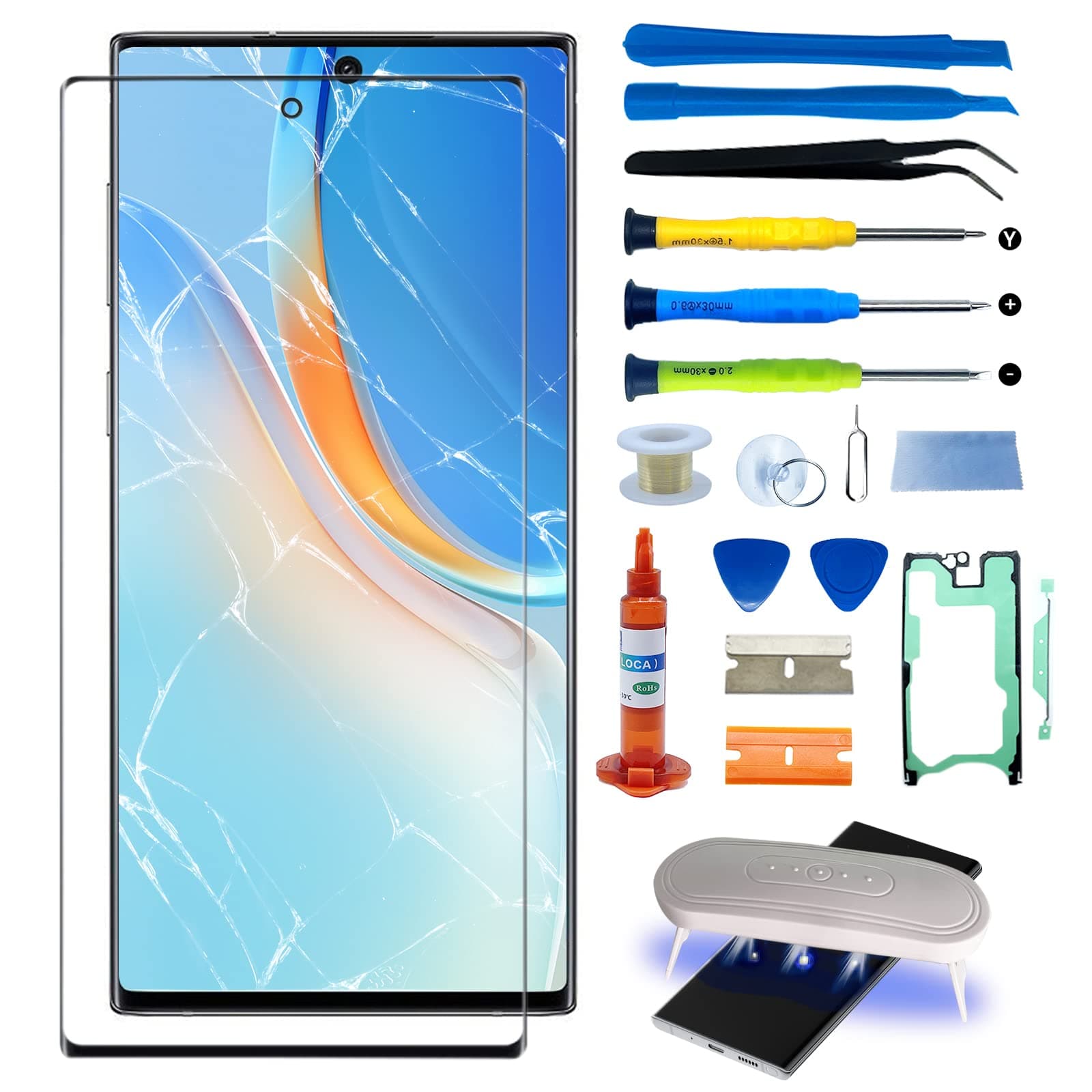 For Note 10 Plus Front Glass Replacement