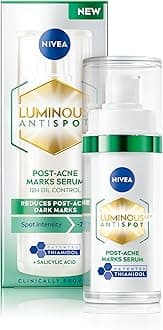 NIVEA LUMINOUS 630 Anti Dark-Spot & Post-Acne Marks Serum (30ml), Face Serum Visibly Reduces Post-Acne Dark-Spots, Contains Salicylic Acid and Hyaluronic Acid