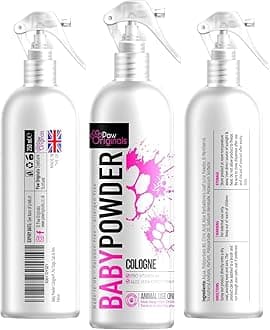 Baby Powder Cologne Perfume For Dogs - Long Lasting Deodoriser For Dogs & Alo...
