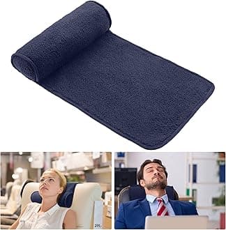 Weysat Neck Head Pillow for Recliner Chair Non Slip Fleece Adjustable Neck Roll Support Headrest Pillow for Travel Home Office Recliner Couch Sofa Armchair(Dark Blue)