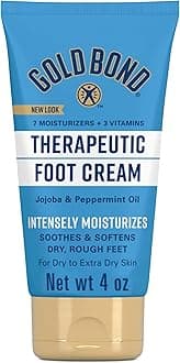 Therapeutic Foot Cream, 4 oz., With Jojoba & Peppermint Oil, Foot Moisturizer- pack of 1