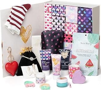 Valentines Bath and Body Advent Calendar, Wedding Gift of Thank you, Teen girls Happy Birthday Gifts for Women Mom -Luxury Spa advent calendar Spa Gifts for Women, Birthday Bridal Shower