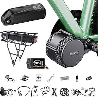 Mid Drive Kit 750W 1000W 500W BBS02B BBS-HD Electric Bike Conversion Kit 48V 52V Ebike Conversion Kit for 68-73MM Mountain Bike Road Bike with Battery and Display(Optional)