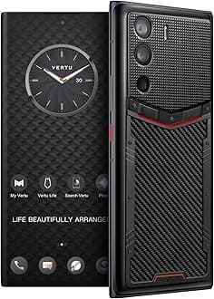 METAVERTU Web 3.0 Carbon Fiber 5G Phone, Unlocked Android Smartphone, Secure Encrypted, Double Systems, 64MP Camera, 144Hz AMOLED Curved Display, Dual SIM, Fast Charge (Paris Nails, 12G+512G)