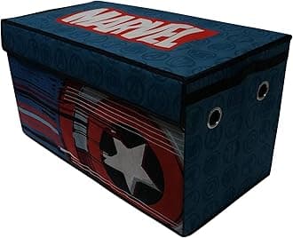 Idea Nuova Marvel Avengers Collapsible Children’s Toy Storage Trunk, Durable with Lid