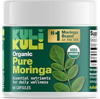 Organic Pure Moringa Capsules, 60 CT