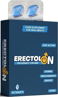 Pills for Men UK | Blue 40 Stamina & Energy Tablets for Men | Fast-Acting Tribulus Terrestris Herbal Supplements for Enhanced Performance & Stamina | Korean Ginseng | Supplement for Men