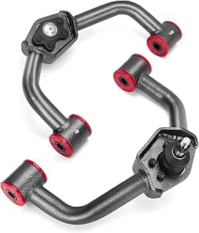 KSP 2-4inch Upper Control Arms for Silverado 2500HD 3500HD 2011-2019, Adjustable Tubular A-Arms Replacement Factory/Stock Arms After 2-4" Lift for 2011-2019 Sierra 2500HD 3500HD, Package of 2 (Black)