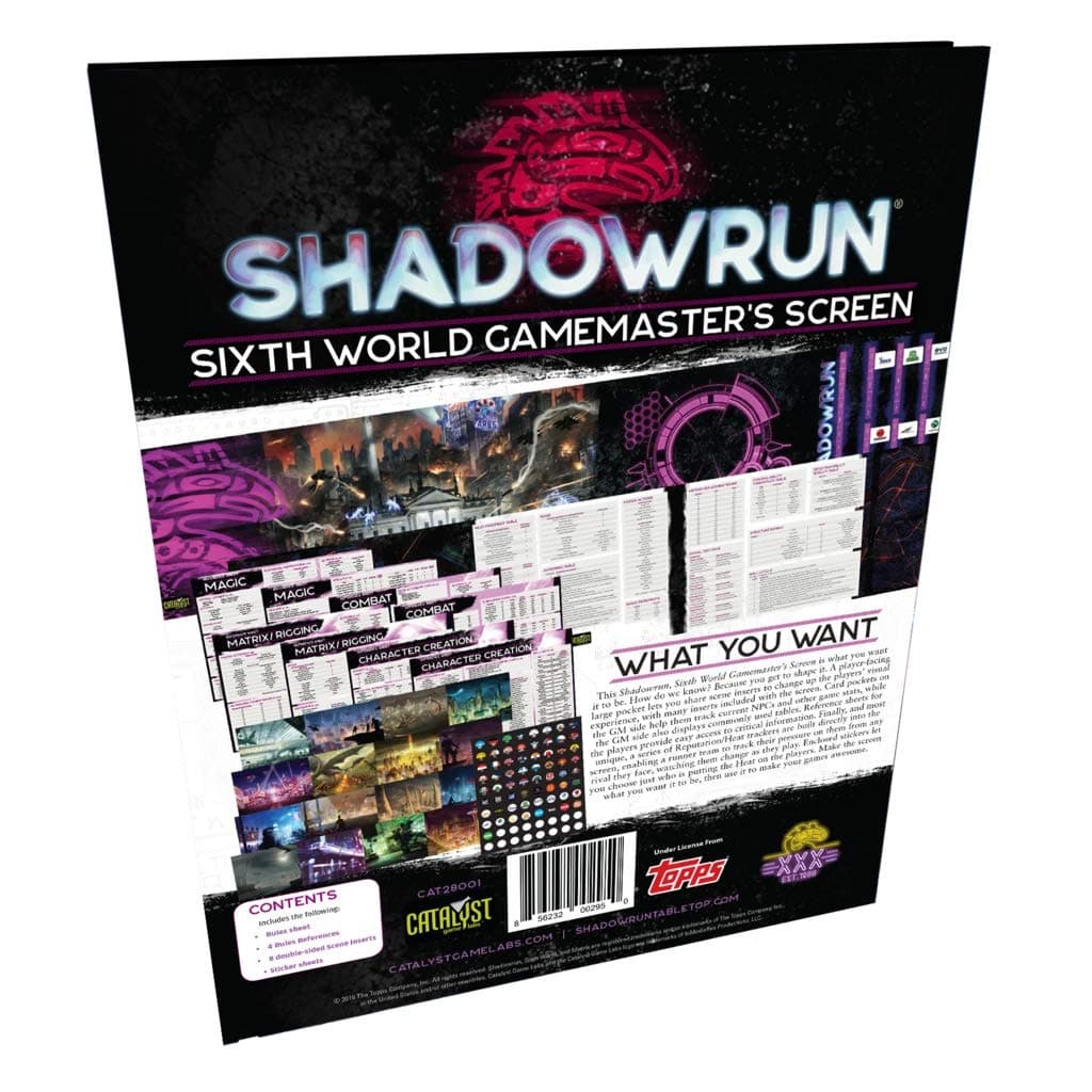 Shadowrun RPG (6th Edition) - Gamemaster Screen