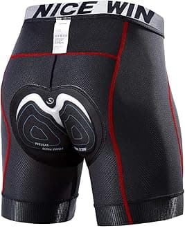 Mens 4D Padded Bike Shorts Anti-slip Leg Cycling Underwear Wide WaistBand Biking Bicycle Motorcycle Underpants