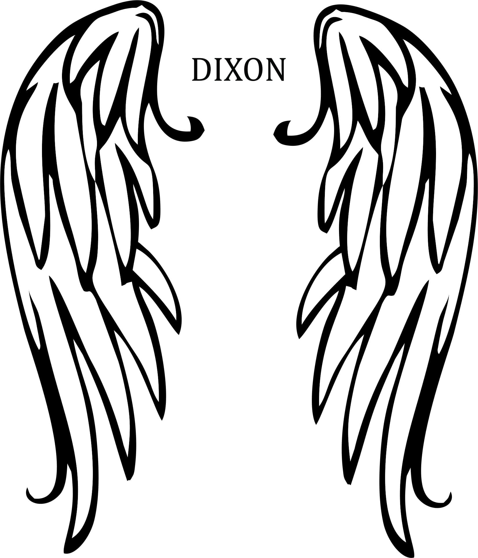 Daryl Dixon Wings Decal