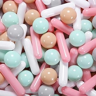 STARBOLO Ball Pit Balls for Kids- Colorful Bar, Ball Pit Balls Crush Proof Plastic Toy Balls for Toddler Ball Pit, Ball Pit Play Tent, Baby Pool Water Toys, Kiddie Pool, Party Decoration, Photo Props
