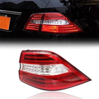 XQSMWF Right Passenger Side LED Outer Tail Light Assembly, Replaces #1669063401 MB2805107, Compatible with Mercedes-Benz W166 ML350 ML550 2012-2015 RH Rear Lamp Assembly