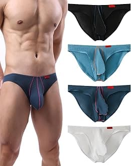 YuKaiChen Men's Briefs Low Rise Bikini Underwear Bulge Enhancing