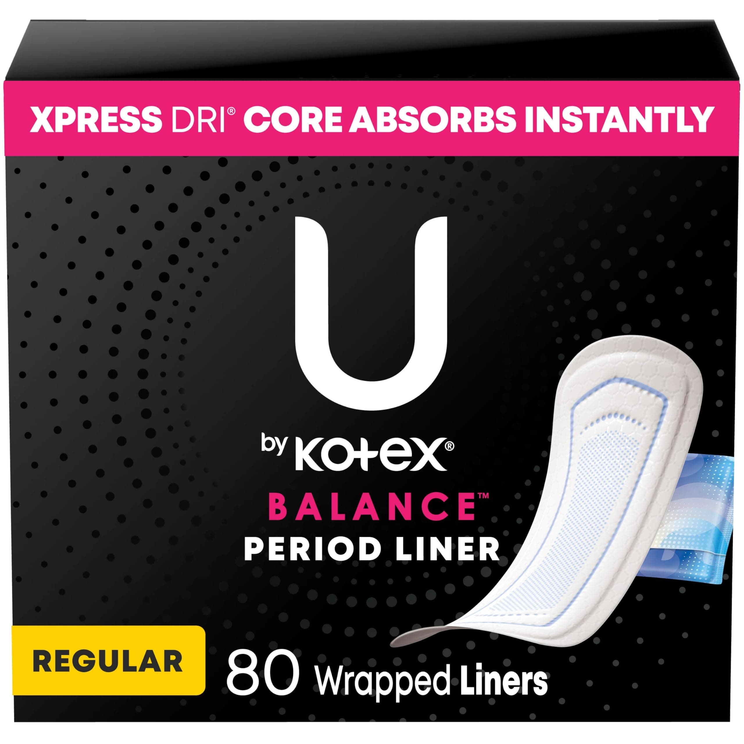 Curves Regular Liners, Unscented, 80 Count
