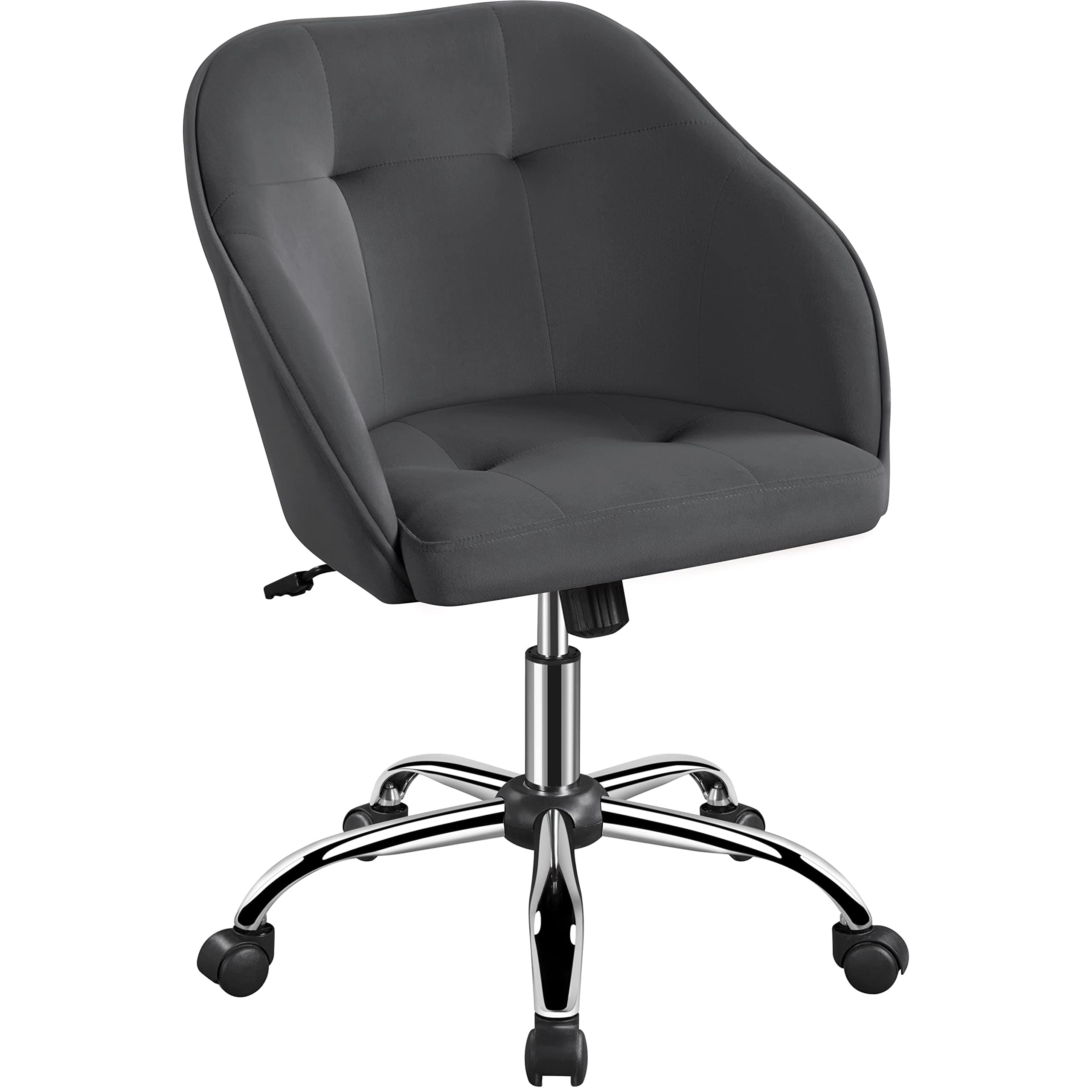 Office Chair Height Adjustable Mid Back Chair Swivel Large Seat Chairs Desk Chair Computer Chair on Wheels with Armrests