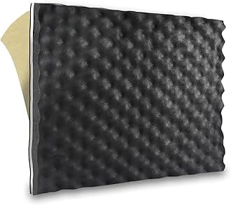 TroyStudio Triple Noise Insulation Sound Proof Foam Panel, 19 X 16 X 0.7 Inches Pack of 1 Self-Adhesive Closed Cell Foam Soundproofing Foam, Car Sound Deadening Mat, Egg Crate Acoustic Foam Panel