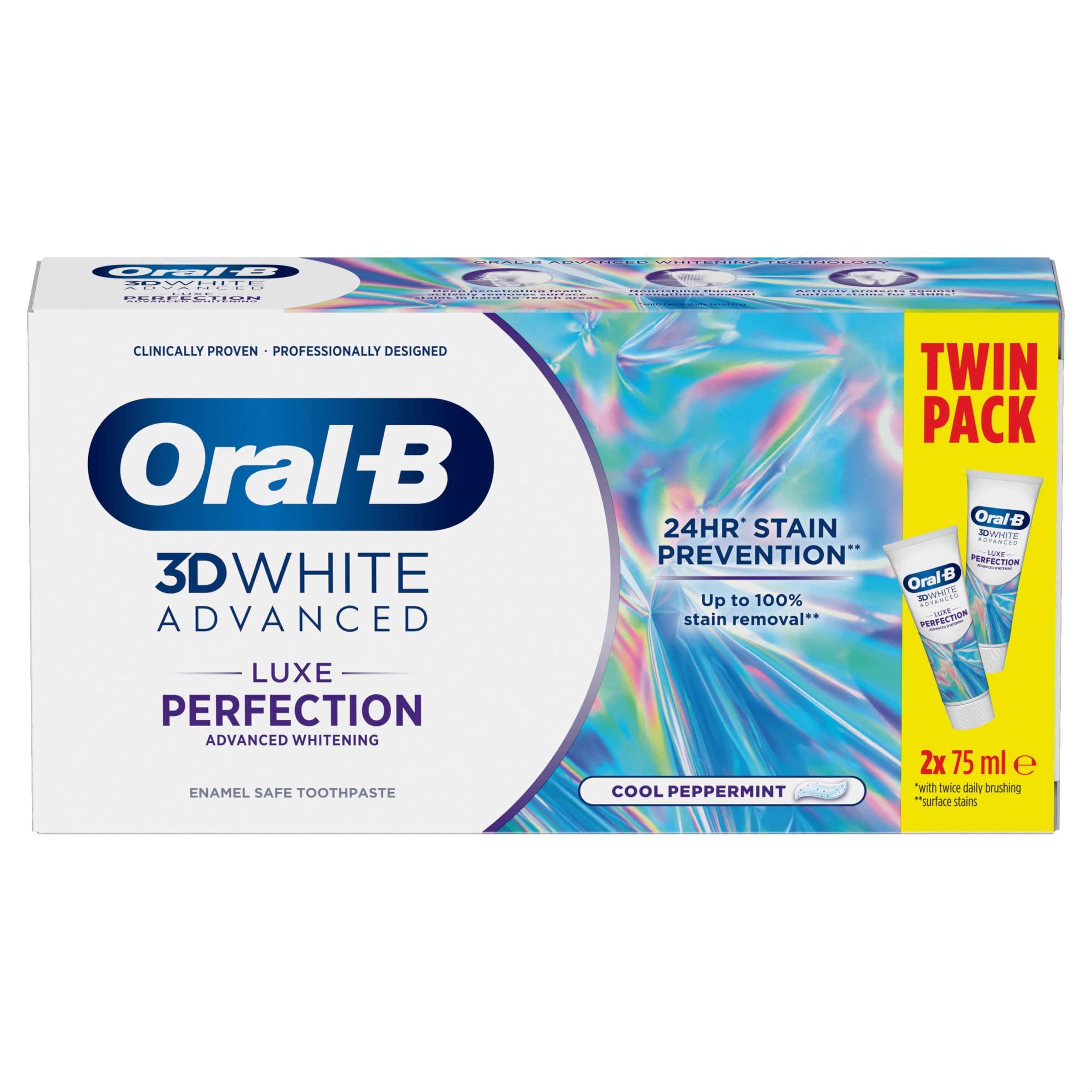 3DWhite Advanced Luxe Perfection Toothpaste 2x75ml