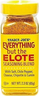 Trader Joe's Everything But The Elote Seasoning Blend With Chile Pepper, Parmesan Cheese, Chipotle Powder, Cumin, Cilantro and Sea Salt Simply Delicious -New Version