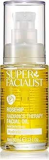 Super Facialist Rose Brighten & Refine Face Oil - Wonder Blend of Aromatherapy Oil for Dry & Sensitive Skin, Gentle Pre Cleanser or Nourishing Treatment to Plump Skin, Vegan Friendly, 30ml