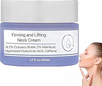 Jefuzh Neck Firming Cream, Tightening Lifting Sagging Wrinkles Anti-Aging Neck Cream, Neck Lift Firming