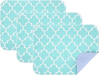 OUTCREATOR Bed Pads for Incontinence Mattress Protector, 3Pack Anti-Slip Waterproof Pads (18" x 24") for Toddlers Kids Adults Pets Pee Pads and Machine Washable Absorbency and Leak Proof Edge（Green）