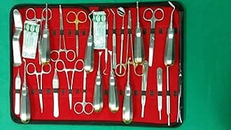 37 PCS Premium Basic Oral Dental Elevator Forceps Needle Holder Scalpel Set KIT