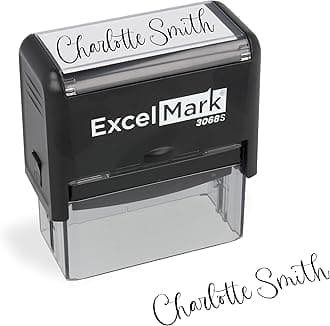 ExcelMark Custom Signature Stamp - Self Inking - Extra Large
