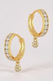 Gold Earrings for Women 22k Gold Pure | 22kt (916) BIS Hallmark Gold Earrings | 22 k Gold Stud Earrings for Birthday, Wedding, Anniversary & Women's Day Gift