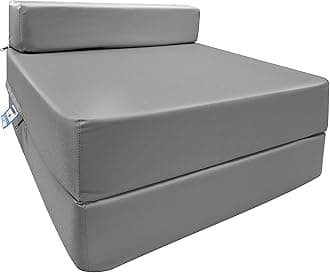 iSTYLE MODE BETTER HOME CHOICE Fold Out Single Futon Sofa Bed Chair, Foldable Z Bed Sofa Mattress Furniture,Ergonomically Designed for Guests, Lightweight (Grey)