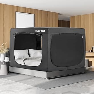 Bed Tent Bed Canopy King Size for Adult and Kids,Portable Sleeping Tents Dream Tents Indoor for Kids and Adult, Breathable Privacy Space on Bed with Three Doors (Mattress Not Included)…