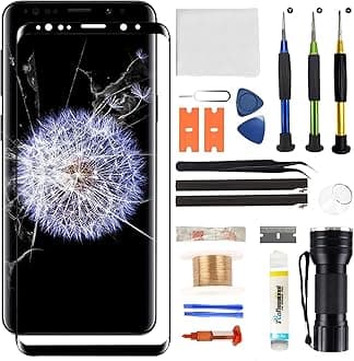 Front Glass Screen Replacement for Galaxy S9 - Compatible with Samsung Galaxy S9 G960 Series 5.8 Inch & Complete Repair Tools Kit（NO OLED Screen & Digitizer Touch）