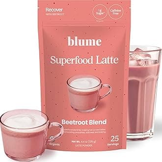 Superfoods Latte - Beetroot Powder, Energy Boosting, Organic Beet Powder, Clove, Cinnamon, Ginger - Vegan, Keto Friendly, Gluten-Free - 25 Servings