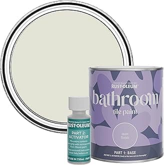 Rust-Oleum Beige Water-Resistant Bathroom Tile Paint in Matt Finish - Portland Stone 750ml