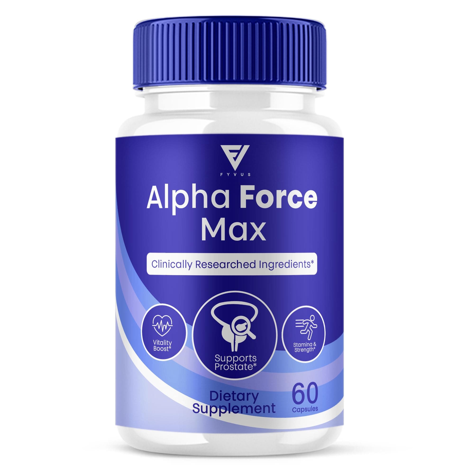 Alpha Force Max Capsules, AlphaForce Maximum Strength Daily Performance and High Drive Support Supplement, Alpha Force Max Advanced Overall Prostate Health Formula Supplement (60 Capsules)