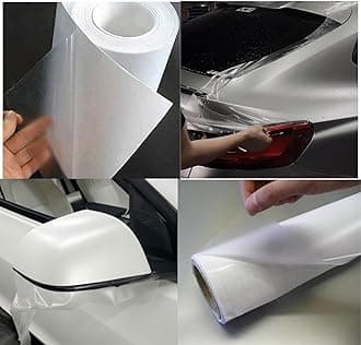 CREON Vinyl Matte Transparent car Protection Film, Air Release Bubble Free Lemination Clear Film(1 FEET by 5 FEET, Clear MAT WRP)