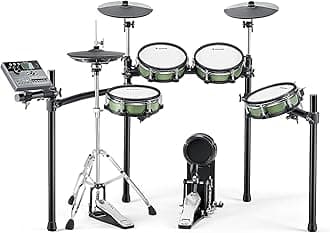 DonnerDED-500 PRO Electronic Drum Set with Industry Standard Mesh Heads, Moving HiHat, and Included BD Pedal for Optimal Performance and Feel Plus USB Professional Studio Integration