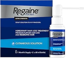 Regaine for Men 5% Minoxidil Extra Strength Scalp Solution for Hair Regrowth (1x 60ml), Scientifically Proven to Help Stop and Reverse Hereditary Hair Loss, Revitalise Hair Follicles