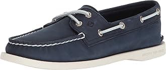 Sperry Womens A/O 2-Eye Boat Shoe, Navy, 7